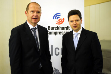 2010: Burckhardt Compression, CEO Valentin Vogt und R. Brändli