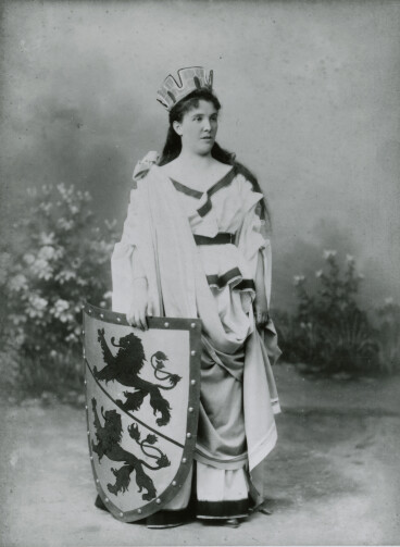 1895: Eidgenössisches Schützenfest in Winterthur, allegorische Figur 